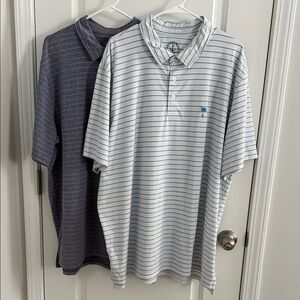 Anchor Boys Striped Polo Shirt Set